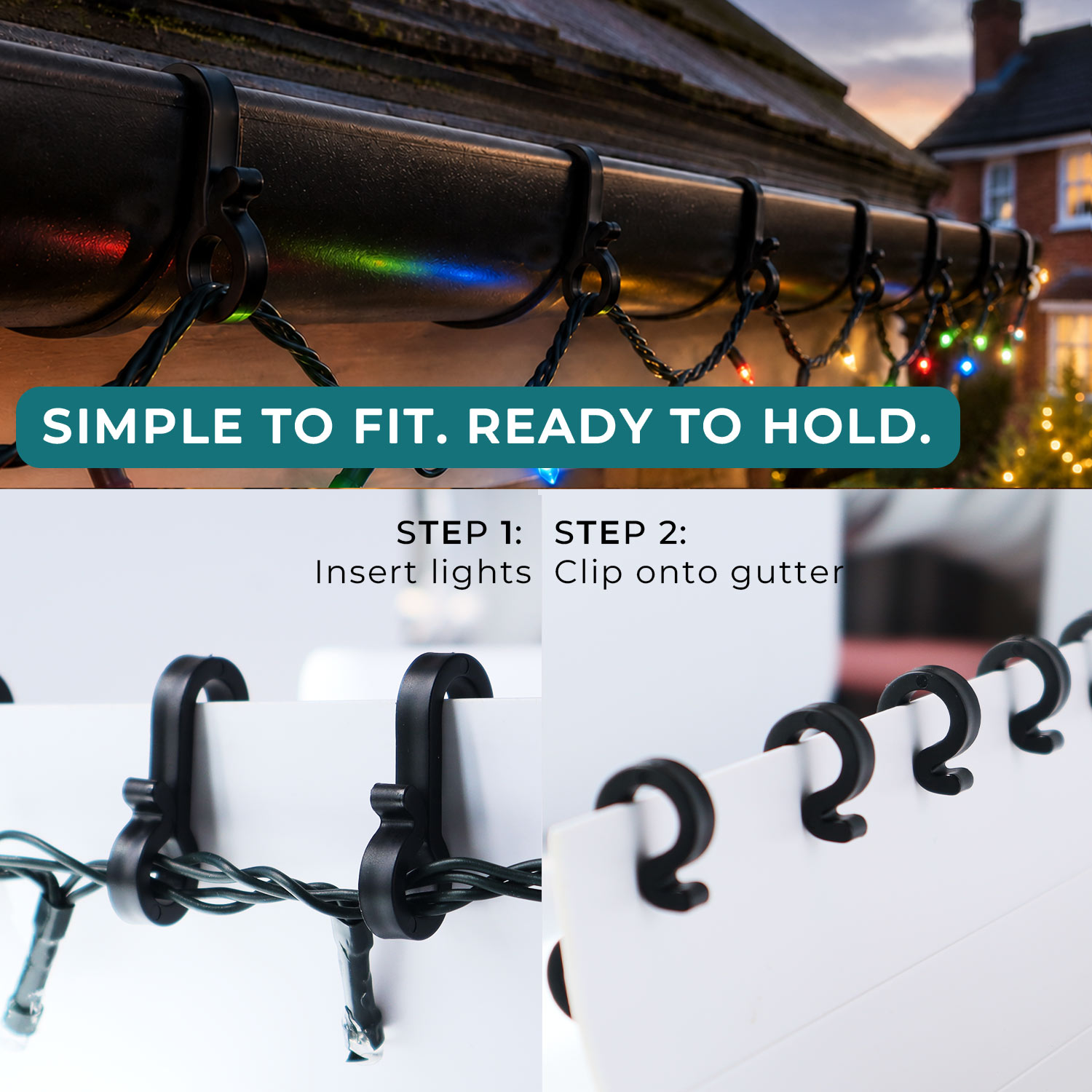 Black Gutter Hooks image 4