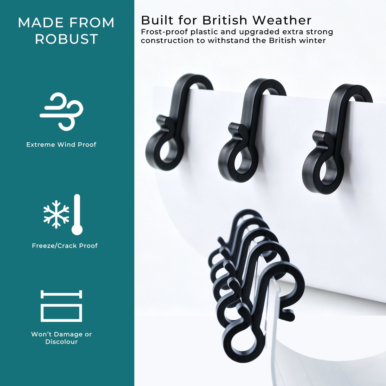 Black Gutter Hooks image 5