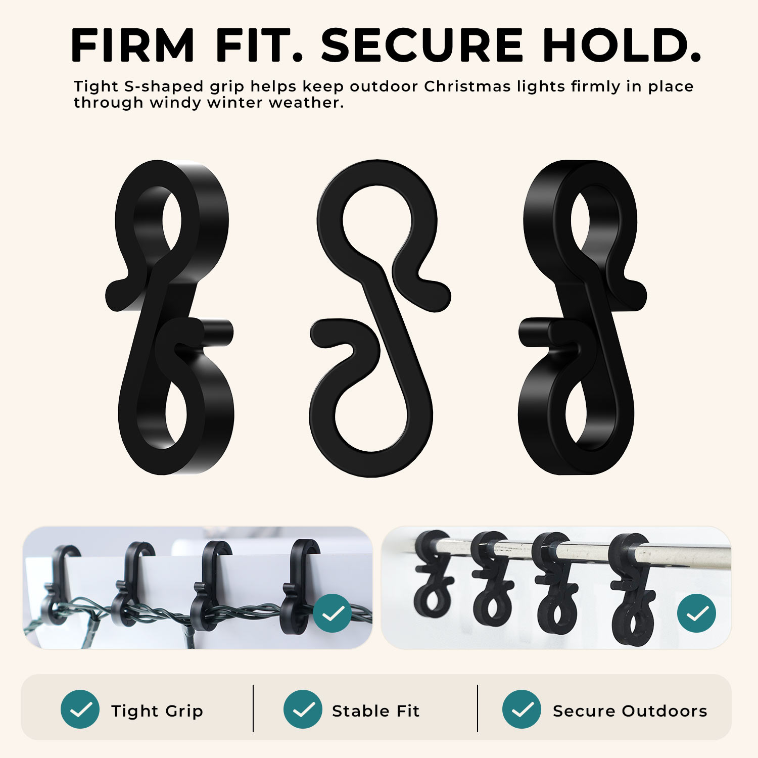 Black Gutter Hooks image 6