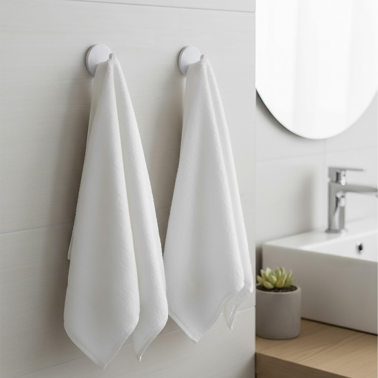 White Adhesive Hooks image 3