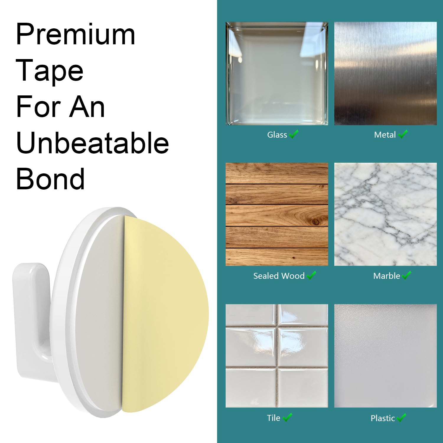 White Adhesive Hooks image 7