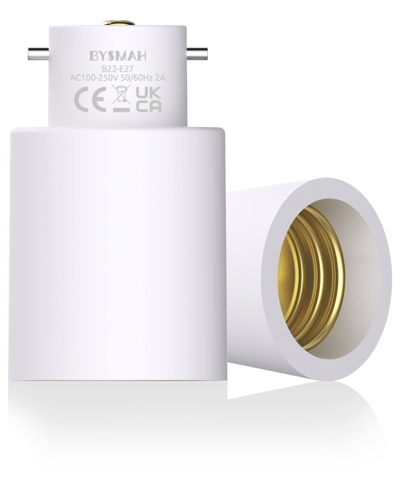 B22 to E27 Adapter – Compact 54mm