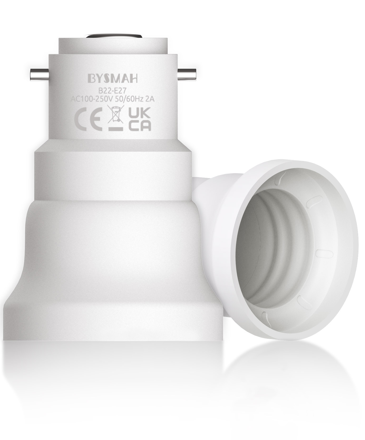 B22 to E27 Adapter – Compact 48mm